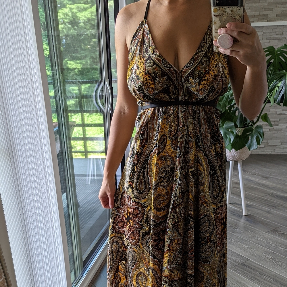 Tie your own way scarf dress